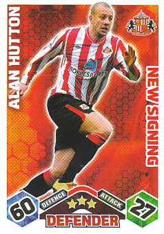 Alan Hutton Sunderland 2009/10 Topps Match Attax New Signing #EX78
